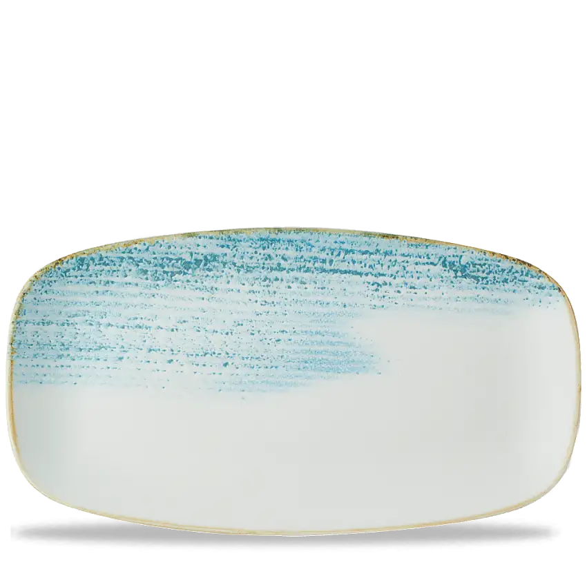 Churchill, Homespun Accents : Aquamarine - Chefs Platte rechteckig 35,5 x 18,9 cm