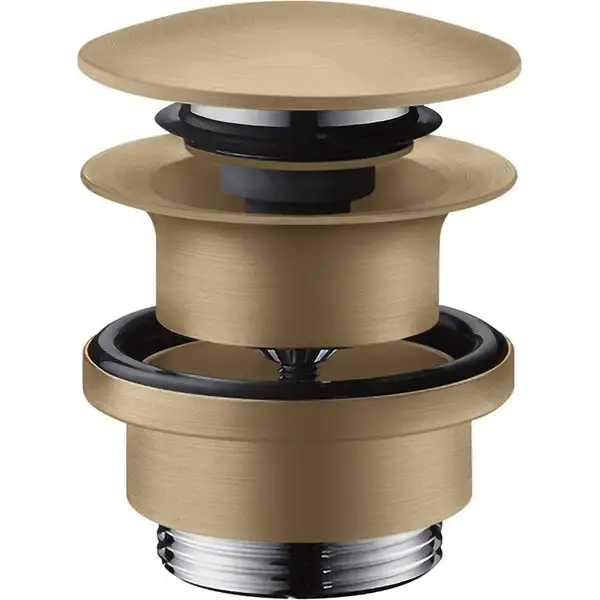 Hansgrohe Ablaufgarnitur Push-Open für Waschtisch- und Bidetmischer Brushed Bronze					(51300140)