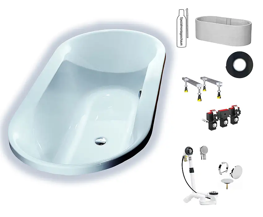 Hoesch Spectra 1800x900 Oval Badewanne Acryl 6482.010					(SETW007)