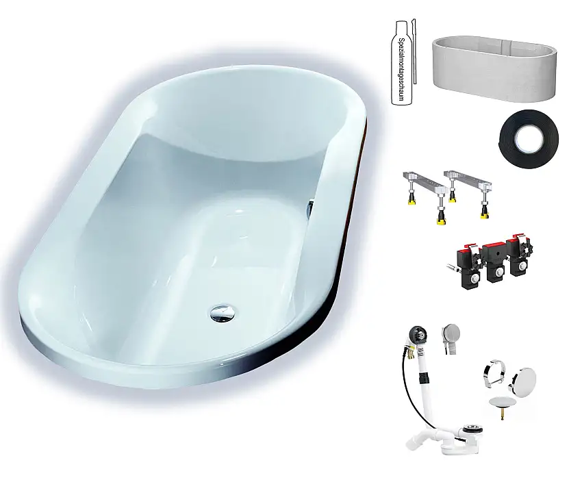 Hoesch Spectra 1900x800 Oval Badewanne Acryl 6483.010					(SETW008)