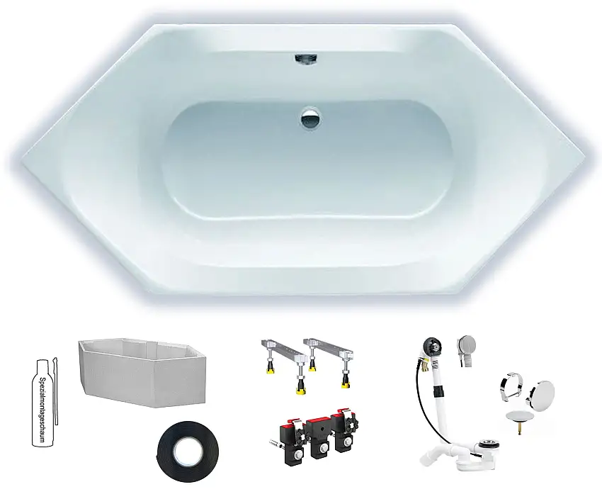 Hoesch Spectra 1900x900 6-Eck Badewanne Acryl 3652.010					(SETW004)