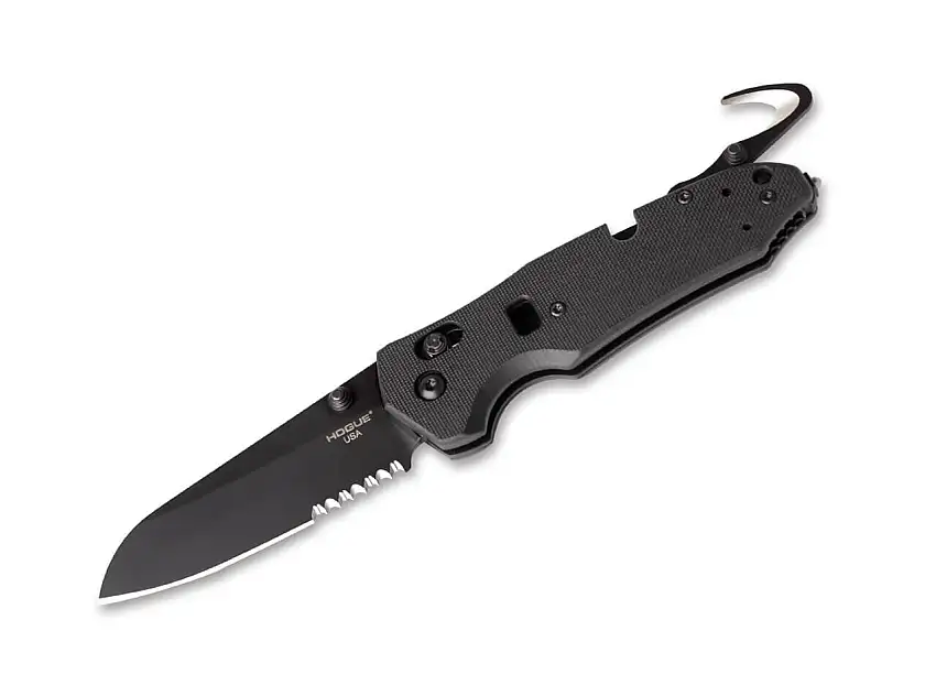 Trauma First Response Tool 3.4 G10 Solid Black Serrated
