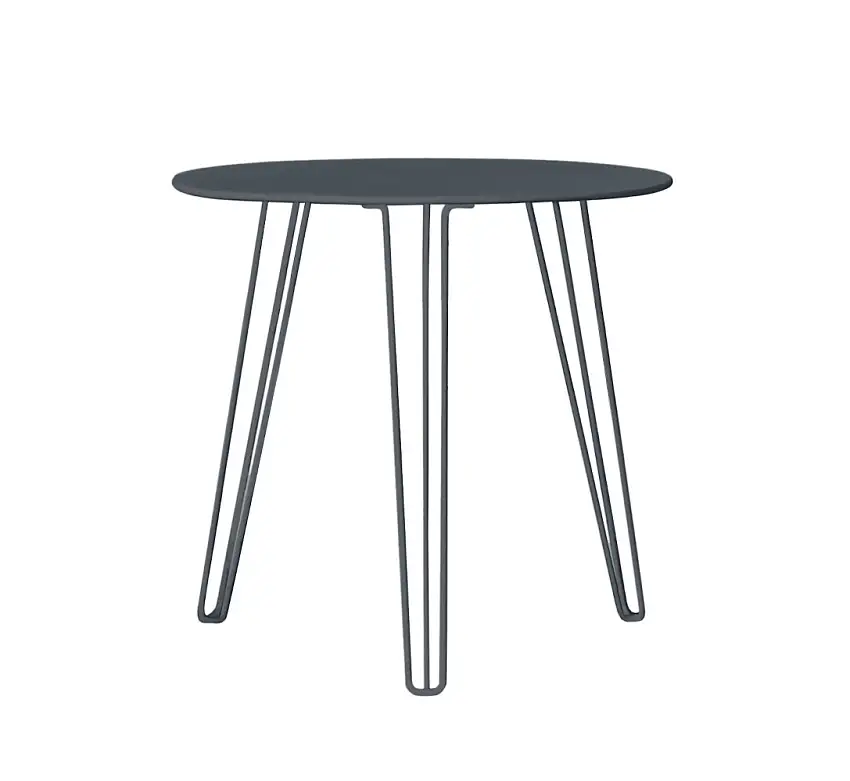 iSiMAR - Menorca Bistrotisch, Ø 80 cm, anthrazitgrau