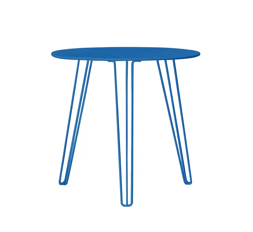 iSiMAR - Menorca Bistrotisch, Ø 80 cm, plain blue