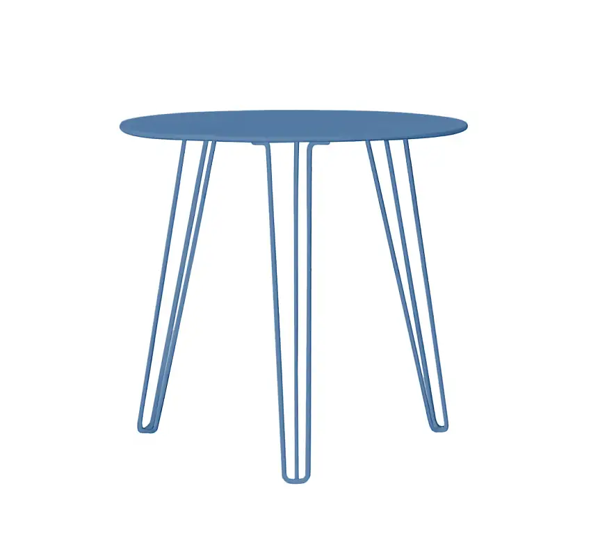 iSiMAR - Menorca Bistrotisch, Ø 90 cm, azurblau