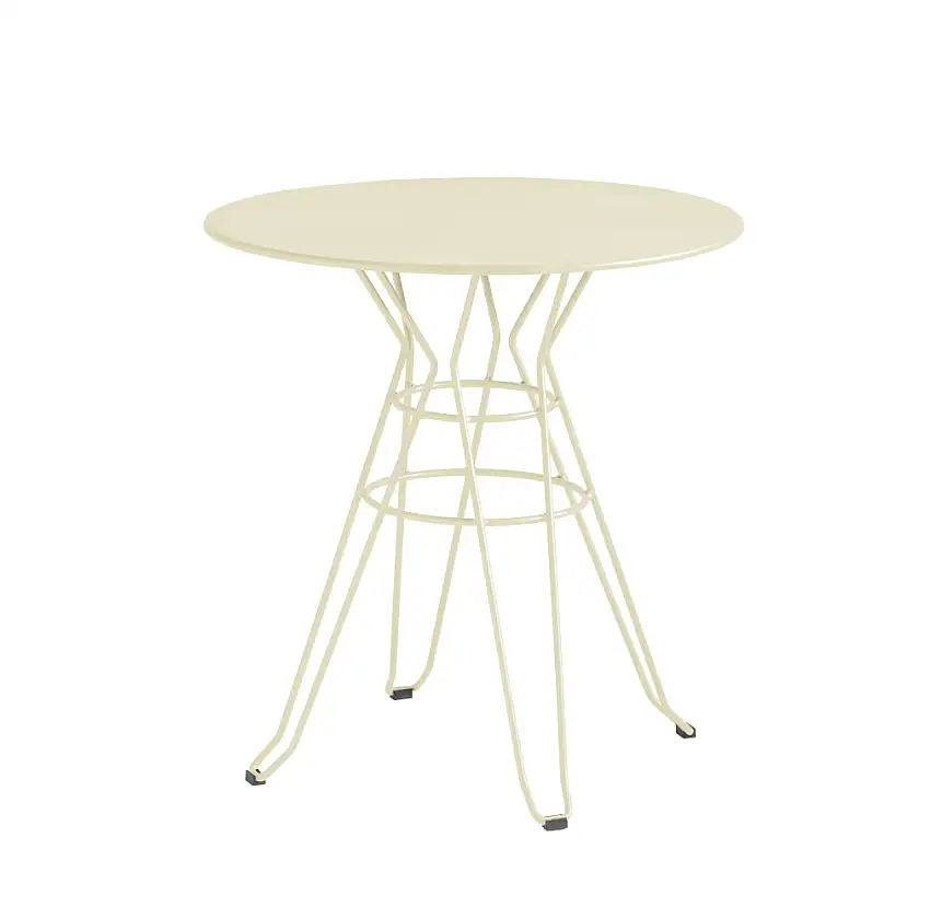 iSiMAR - Capri Bistrotisch, Ø 60 cm, perlweiß
