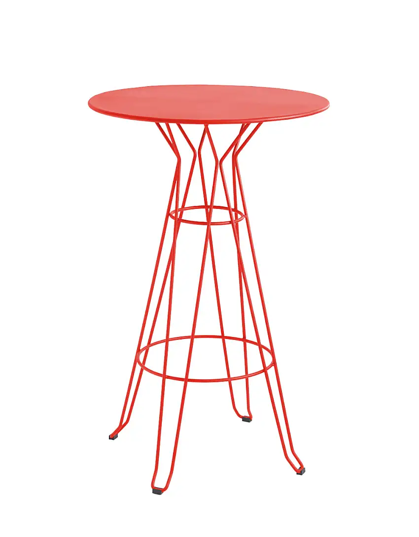 iSiMAR - Capri Stehtisch, Ø 80 cm, tomatenrot