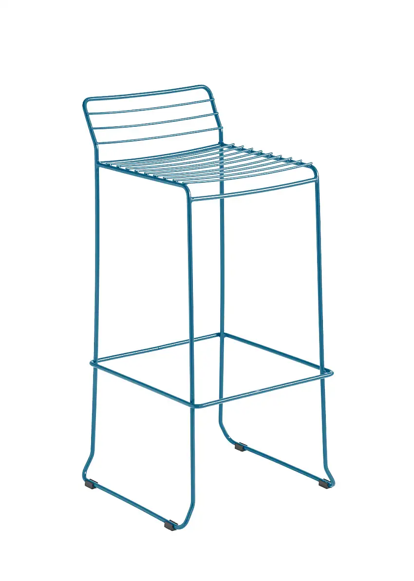 iSiMAR - Tarifa Barhocker, höhe 65 cm, azurblau