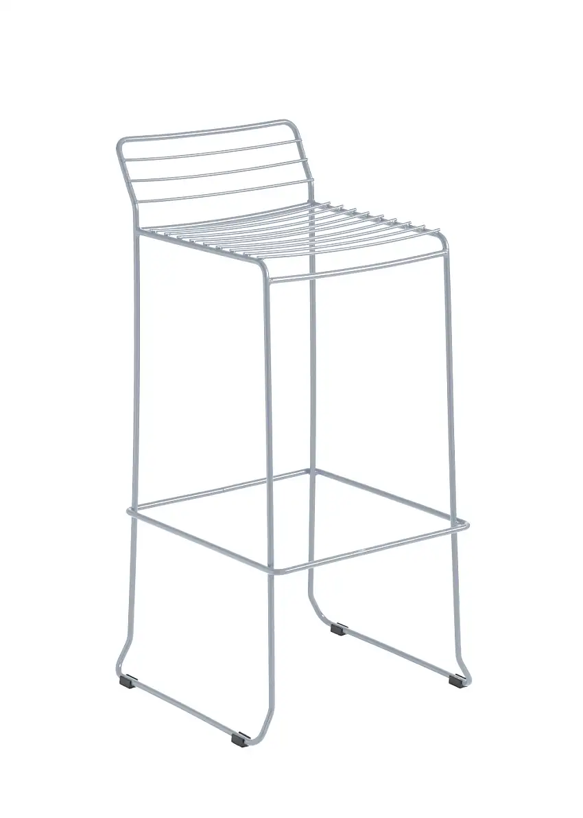 iSiMAR - Tarifa Barhocker, höhe 65 cm, weißaluminium