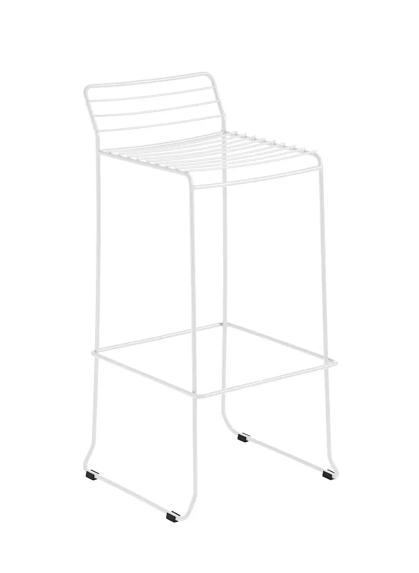 iSiMAR - Tarifa Barhocker, höhe 76 cm, verkehrsweiß