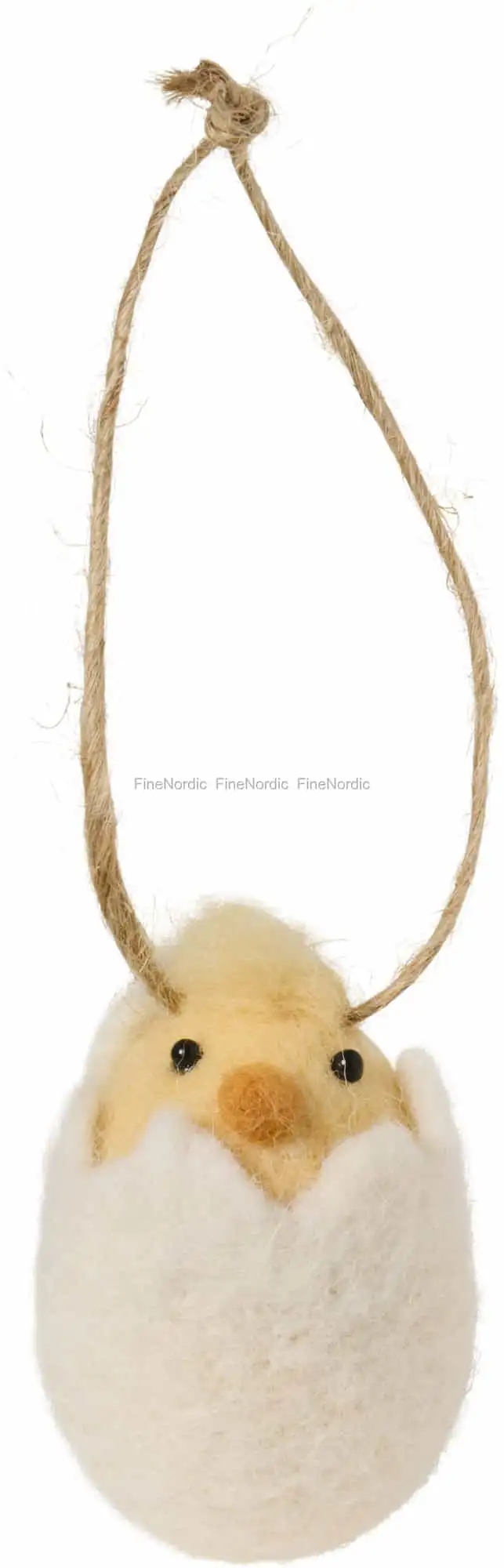 Ib Laursen Hähnchen in Eierschale - zum Aufhängen - Filz