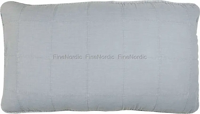 Ib Laursen Kissenbezug für Kopfteilkissen Cornflower, Vorderseite Gesteppt, Rückseite mit Bändern 50 x 90 cm