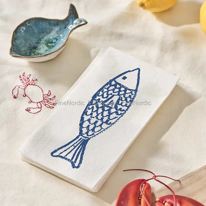 Ib Laursen Papierservietten Fisch 16 Stück