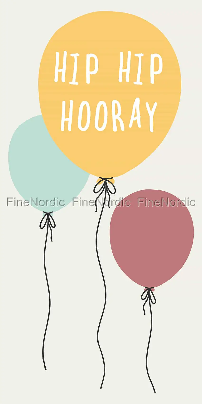 Ib Laursen Papierservietten Hip Hip Hooray 16 Stück