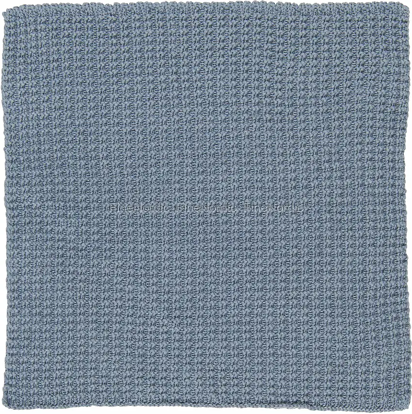 Ib Laursen Spüllappen Staubig Blau Gestrickt