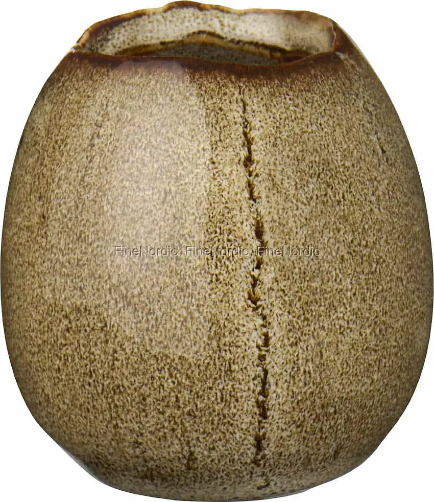 Ib Laursen Vase für 1 Blume, eiförmig, Braun