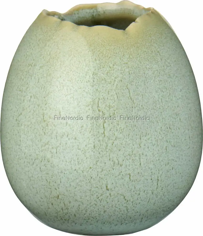 Ib Laursen Vase für eine Blume - Eiförmig Grün