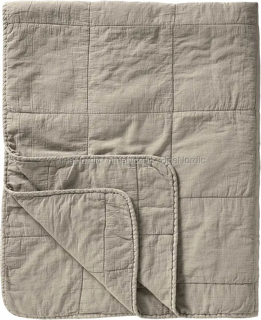 Ib Laursen Vintage Quilt Tagesdecke Doppelt Linen 240 x 240 cm