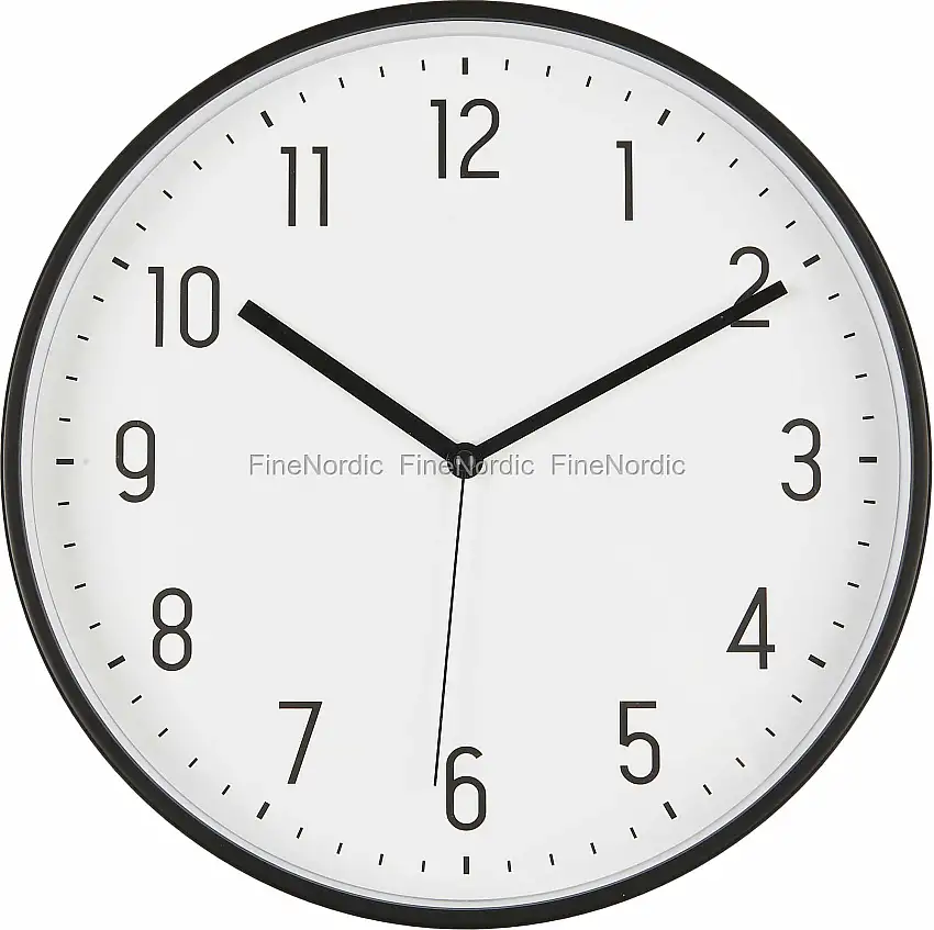 Ib Laursen Wanduhr Schwarz
