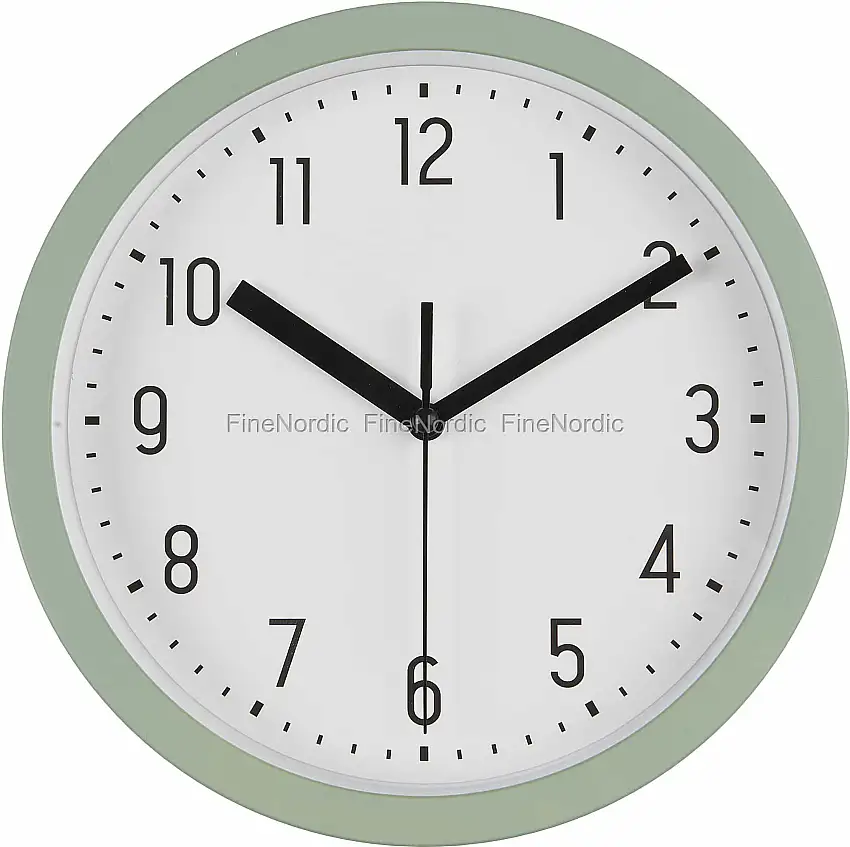 Ib Laursen Wanduhr Staubig Grün