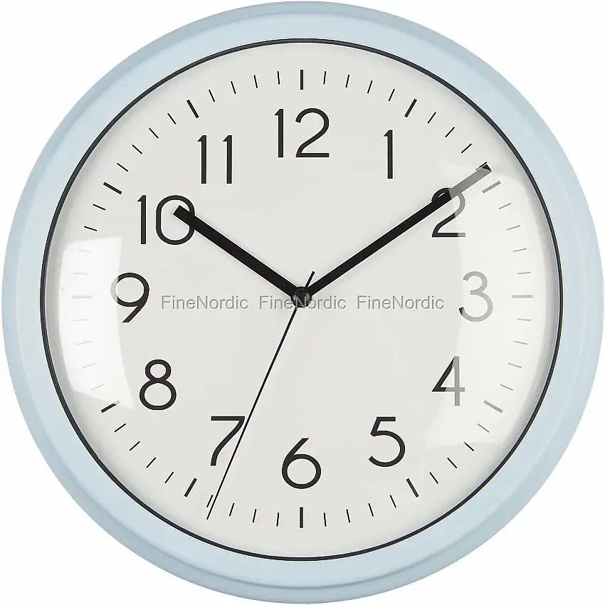 Ib Laursen Wanduhr Türkis mit Kante
