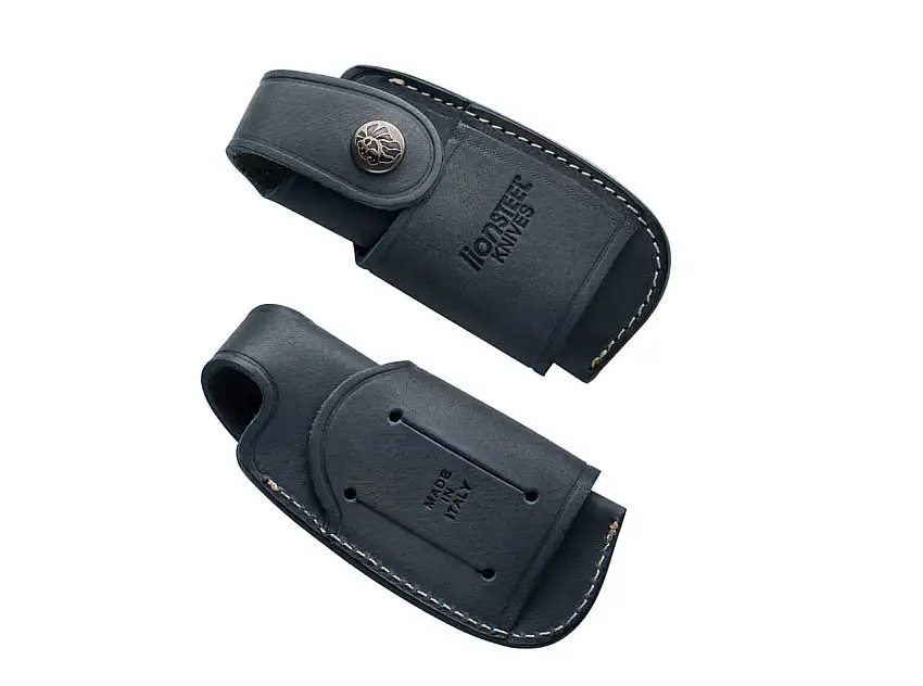 Horizontal & Vertical Leather Sheath Blue