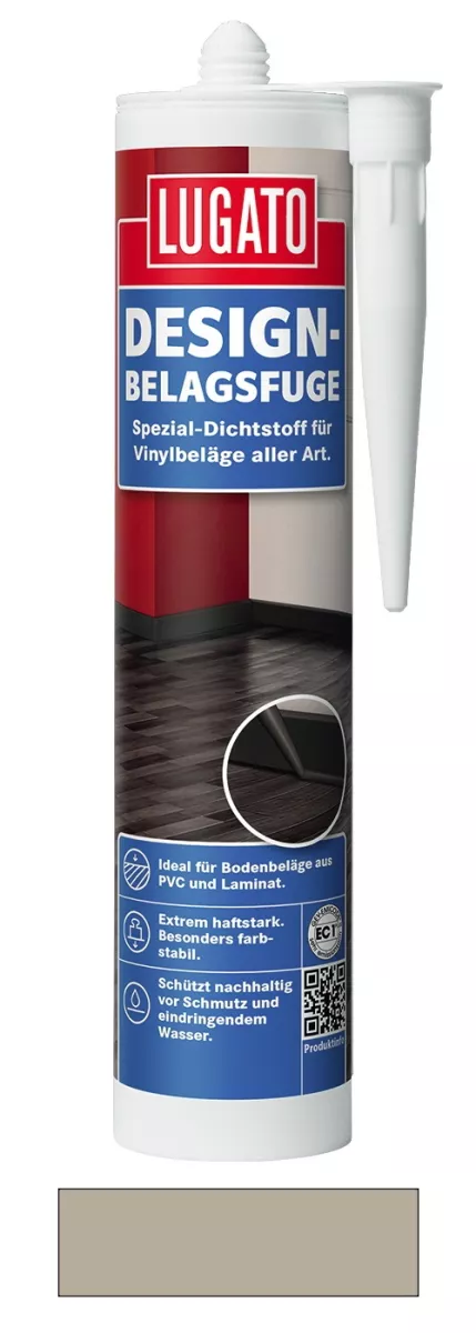 Lugato Design-Belagsfuge Silikon-Dichtstoff Fuge Silbereiche 310 ml