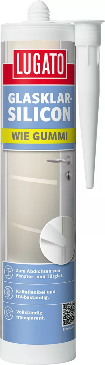Lugato Glasklar-Silikon Wie Gummi Fenster & Glas Silikon 310 ml