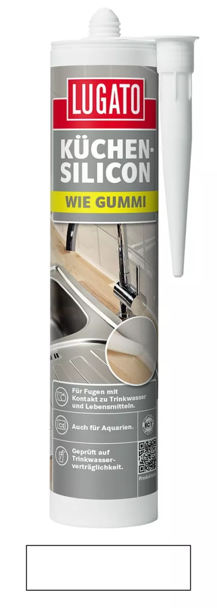 Lugato Küchen-Silikon Wie Gummi Fugen Spezial-Silikon Silikon Transparent 310 ml
