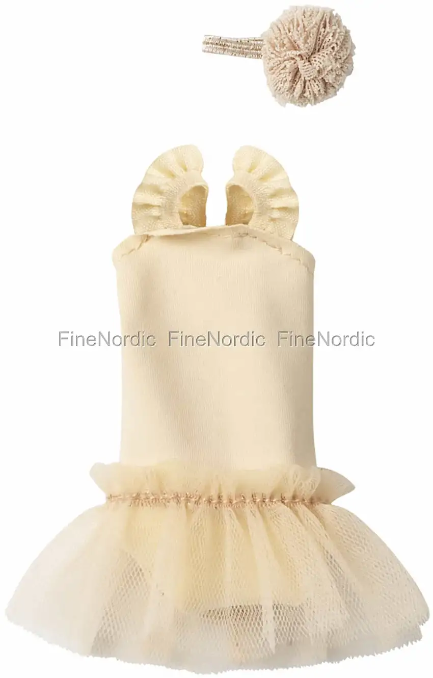 Maileg Ballettanzug und Rock Creme für Kaninchen/Hase Größe 1