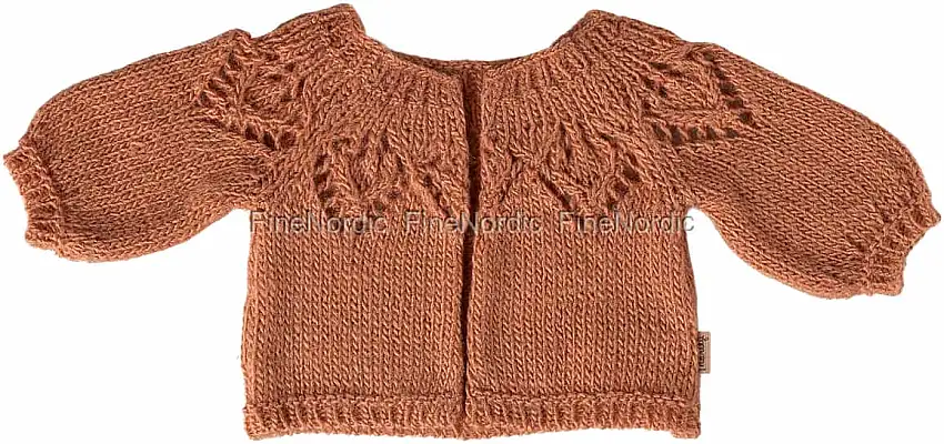 Maileg Gestrickte Strickjacke Größe 4 - Vintage Rose