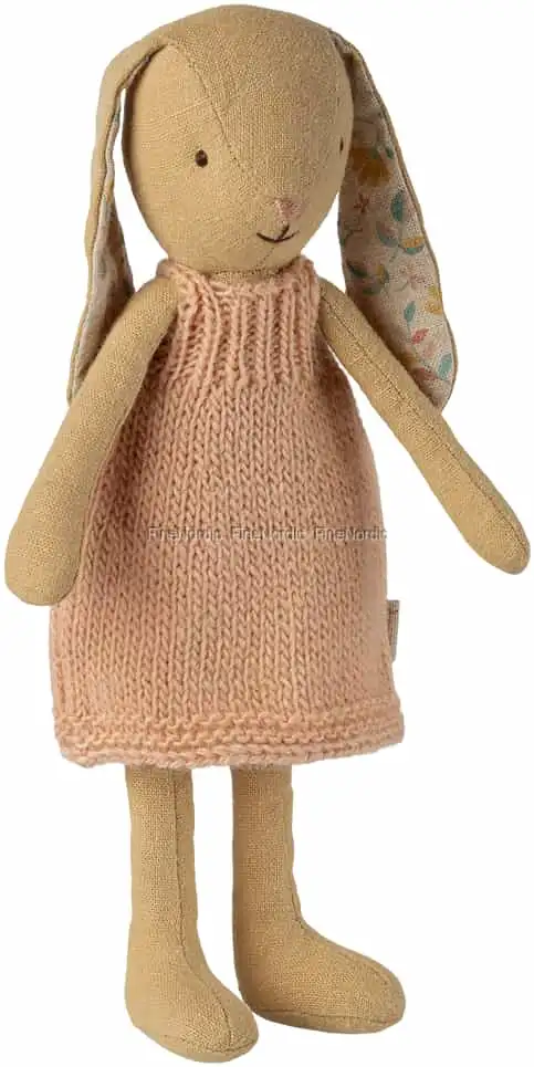 Maileg Hase Größe 1 - Cremegelb - Strickkleid