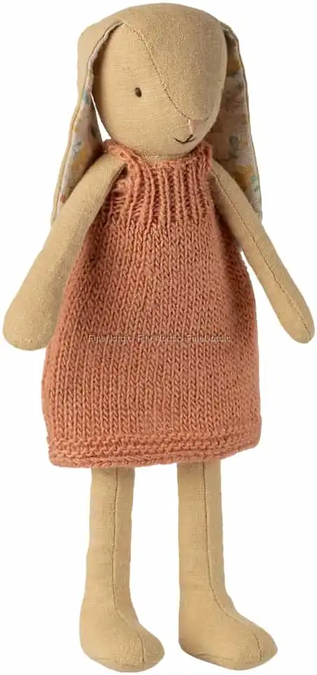 Maileg Hase Größe 2 - Cremegelb - Strickkleid