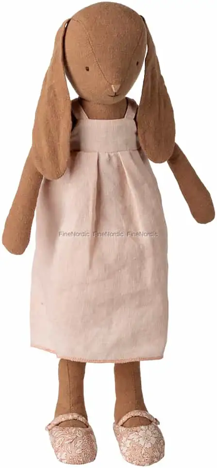 Maileg Hase Größe 3 - Schokoladenbraun - Kleid und Schuhe