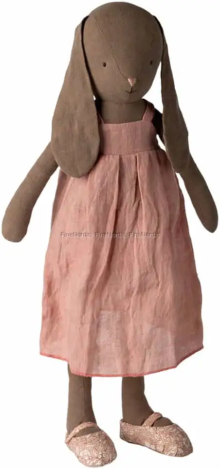 Maileg Hase Größe 4 - Braun - Kleid und Schuhe