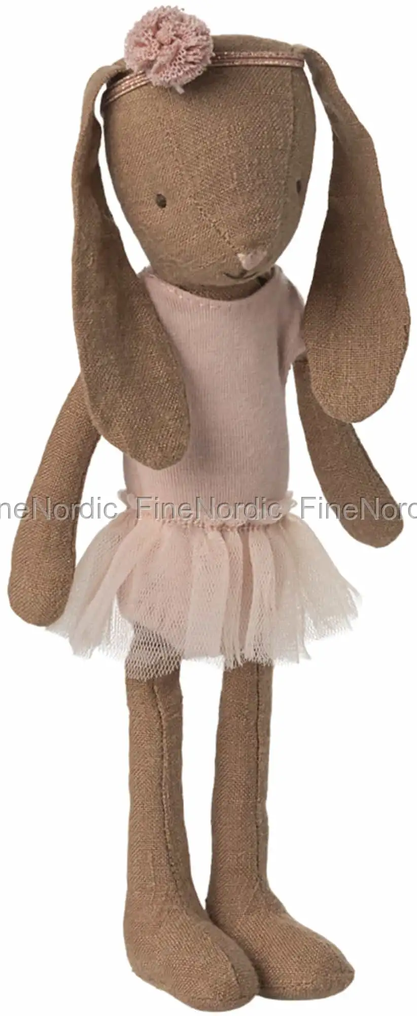 Maileg Kaninchen Größe 1 - Schokobraun - Ballettanzug & Rock Rosa