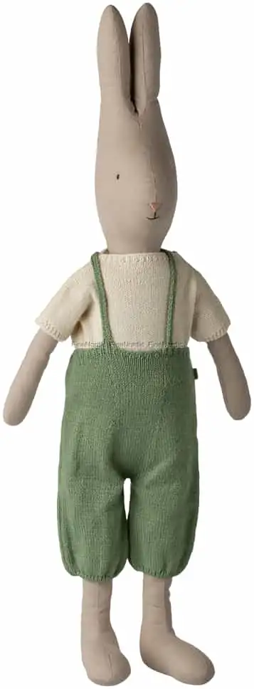 Maileg Kaninchen Größe 5 - Klassisch - Strickhemd und Latzhose