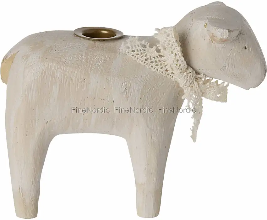 Maileg Kerzenhalter - Lamm (Ø ca. 1,2 cm) - Off-White