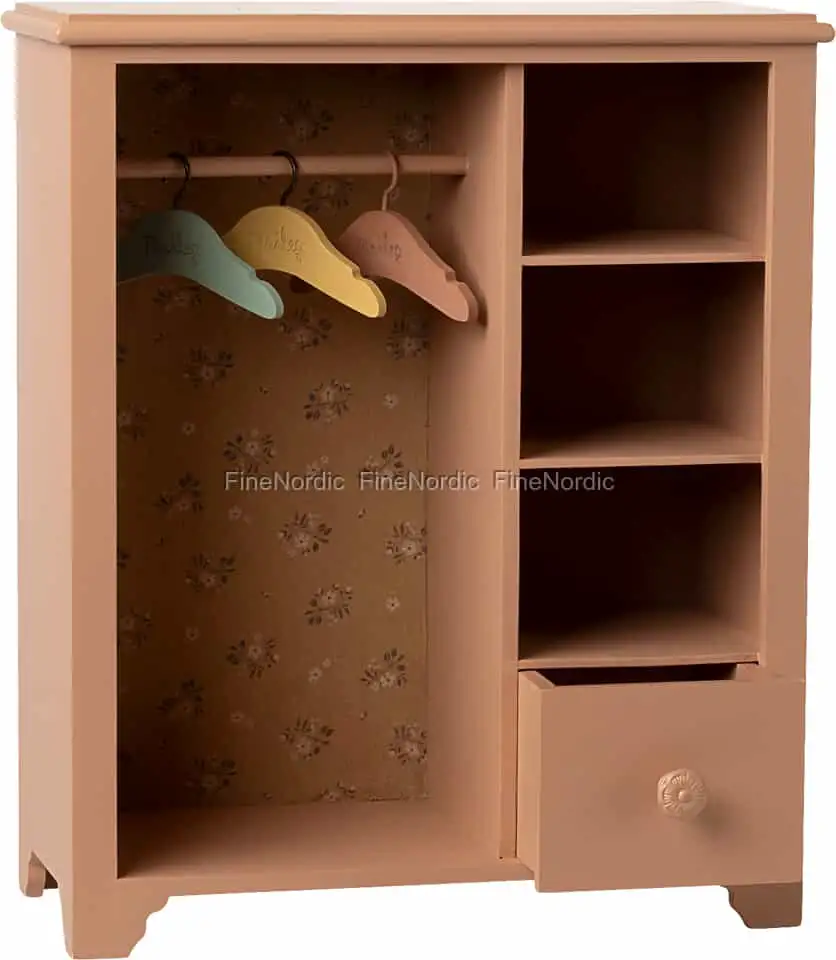 Maileg Kleiderschrank Groß - Dunkles Puder