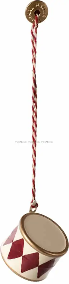 Maileg Metall-Ornament kleine Trommel - Rot