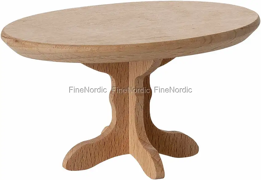 Maileg Miniatur ovaler Couchtisch für Maus - Natur