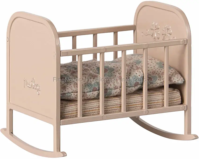 Maileg Miniatur Wiege - My - Leicht Rose