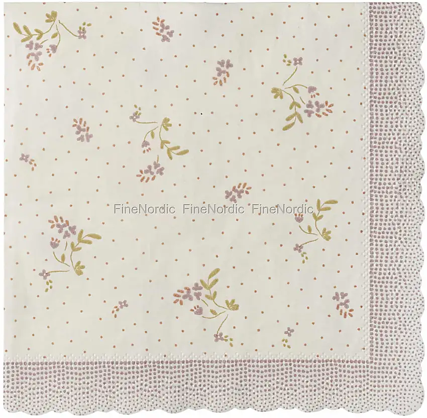 Maileg Papierservietten - Bae - Rose 20 Stück