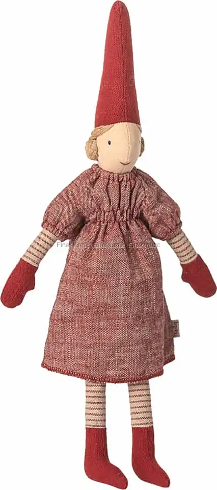 Maileg Wichtel Größe 2 - Mädchen - Rotes Kleid 2025