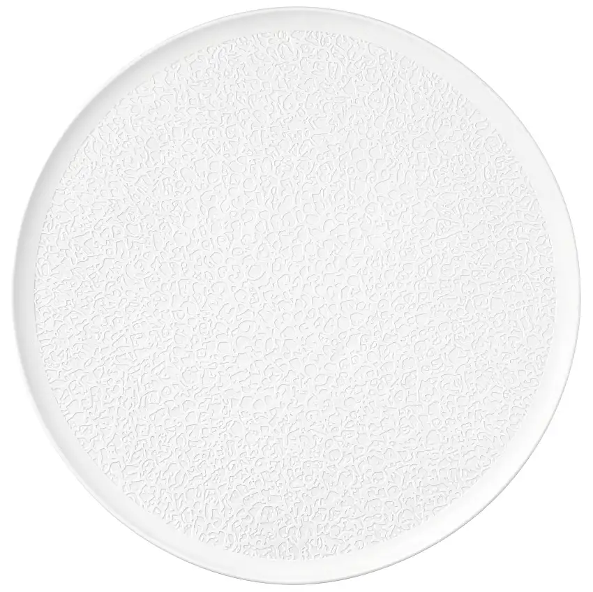 Seltmann Weiden, Nori : Weiss Bisquit - Platte rund, Vollrelief, 37,5 cm