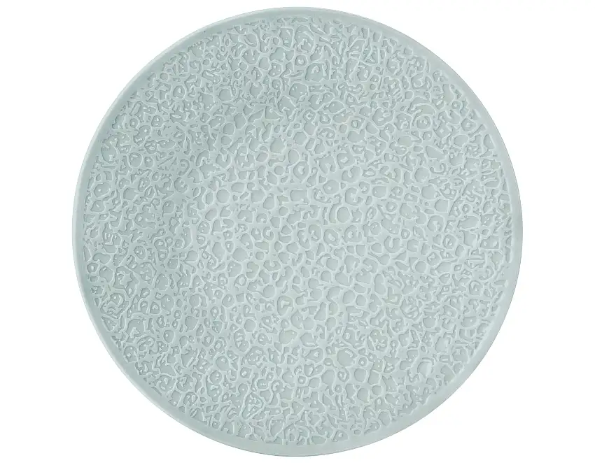 Seltmann Weiden, Nori : Arktisblau Light - Frühstücksteller flach, Vollrelief, 21 cm