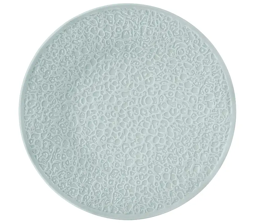 Seltmann Weiden, Nori : Arktisblau Light - Speiseteller flach, Vollrelief, 28 cm