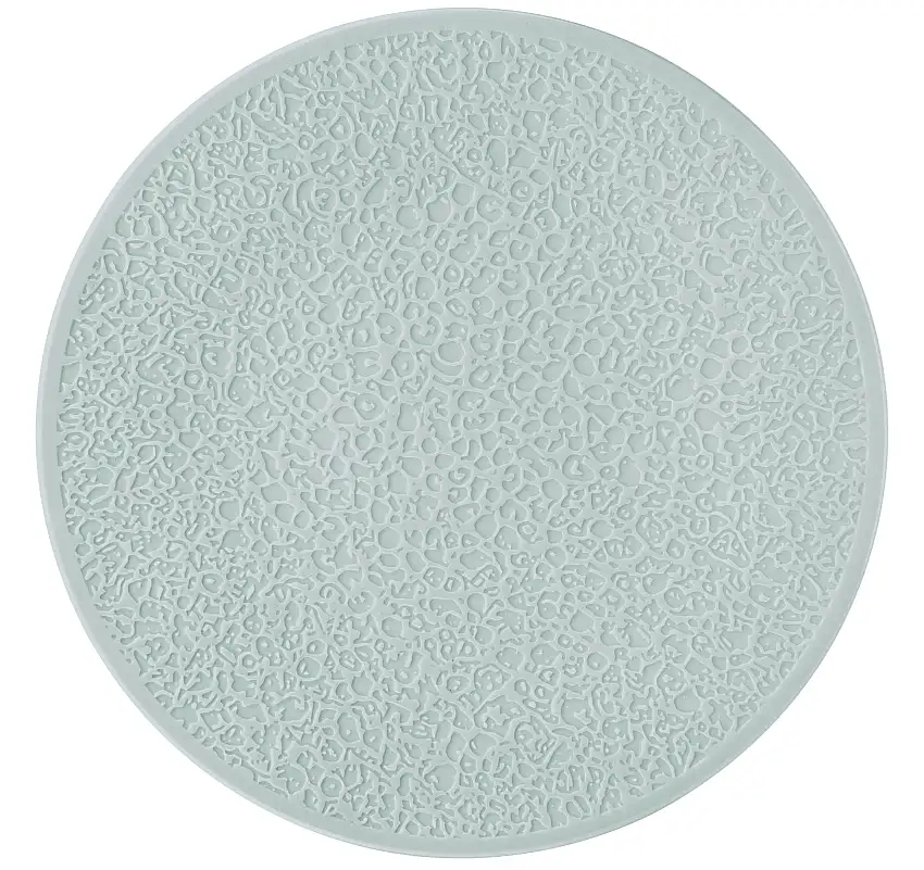 Seltmann Weiden, Nori : Arktisblau Light - Platzteller flach, Vollrelief, 33 cm