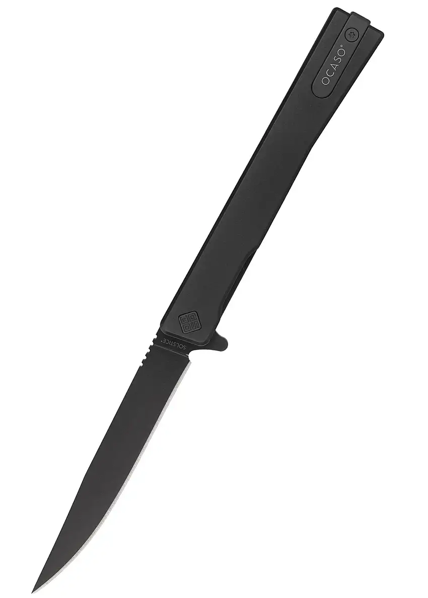 Ocaso Knives Taschenmesser Solstice, Titan, schwarz, Ocaso Knives