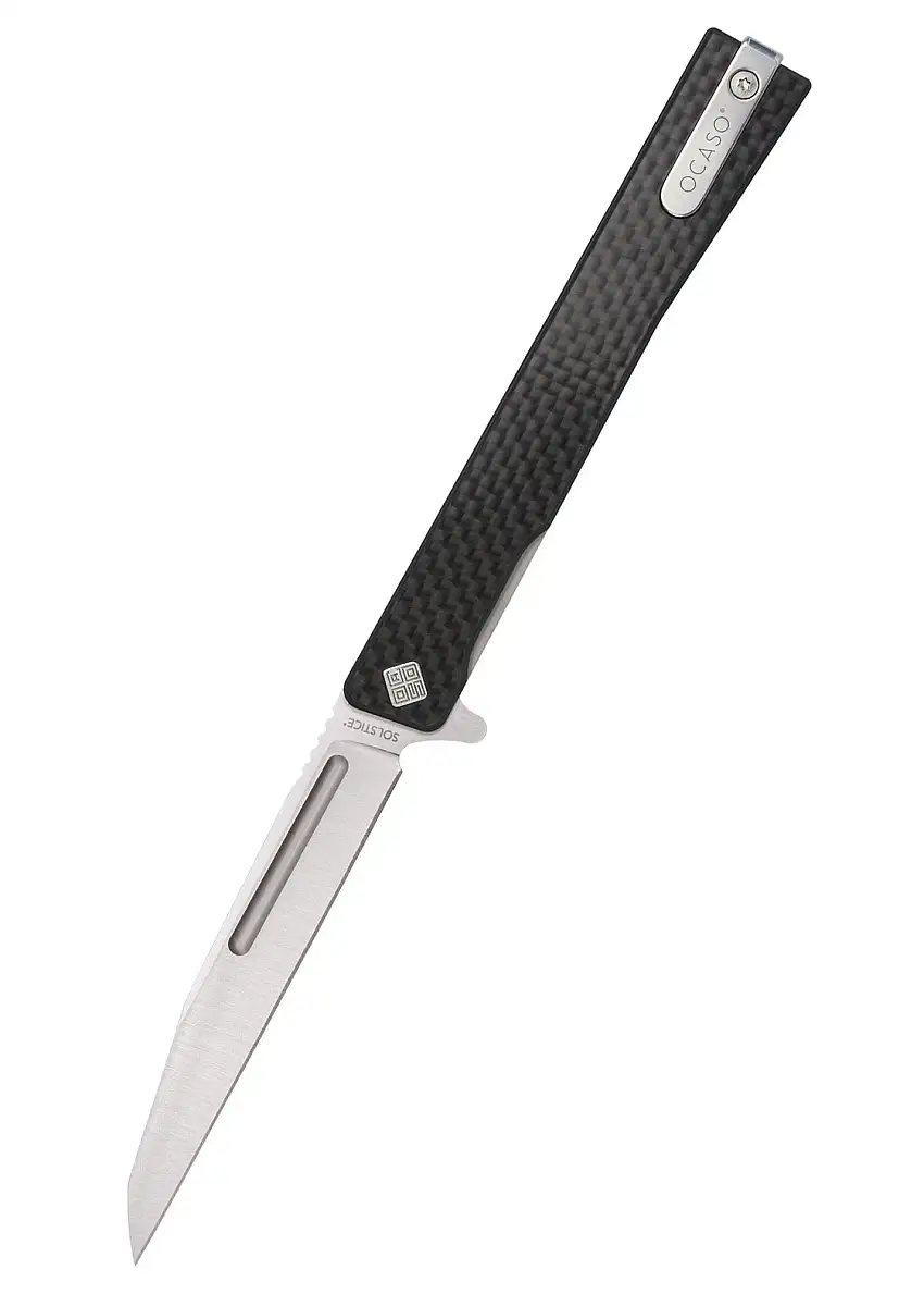 Ocaso Knives Taschenmesser Solstice, Wharncliffe, Karbon, satiniert, Ocaso Knives